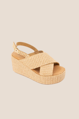 Jacen Natural Raffia Sandal
