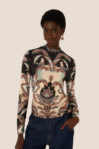 Tapestry Dream Jersey Blouse