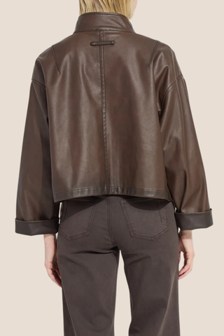 Mina Vegan Leather Coat
