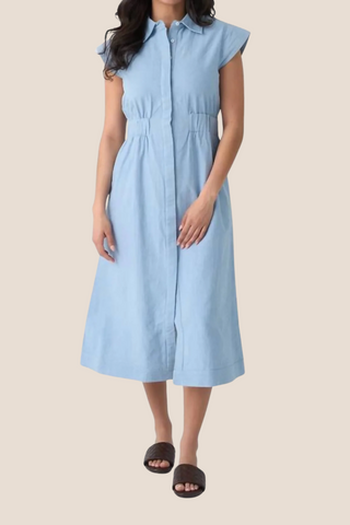 Epaulet Shirt Dress