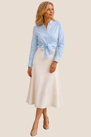 Kitty Front Tie Blouse