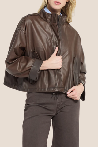 Mina Vegan Leather Coat