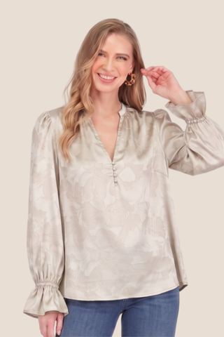 Split Neck Top