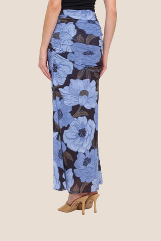 Floral Mesh Skirt/Strapless Dress
