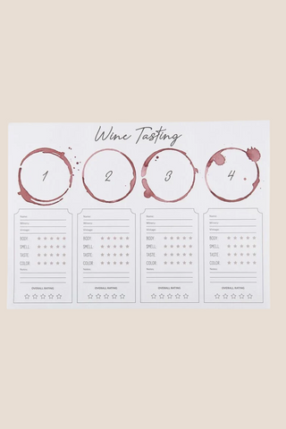 Wine Tasting Placemat