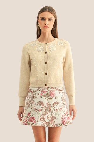 Daleyza Jacquard Mini Skirt