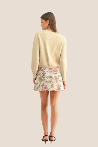 Daleyza Jacquard Mini Skirt