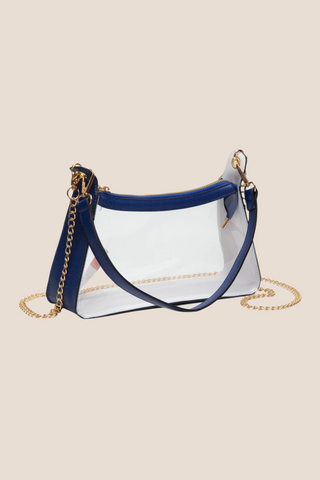 Game Day Clear Satchel  - Royal Blue