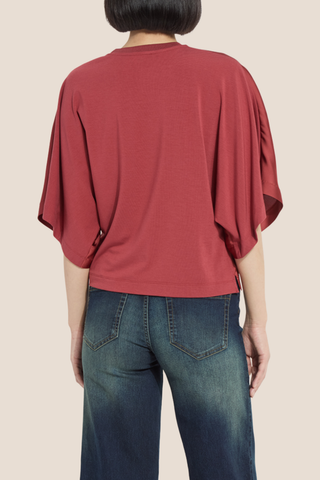 Ginger Mix-Media Dolman Tee