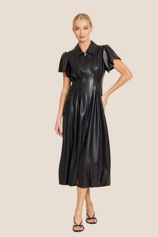 Vegan Zip Bubble Dress